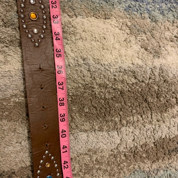 Rhinestone Brown Belt - Picture 4 of 4